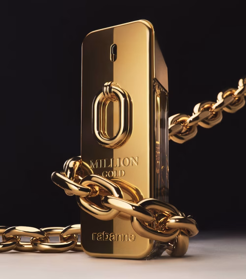 Muški parfem 1 Million Gold Paco Rabanne i zlatni lanac