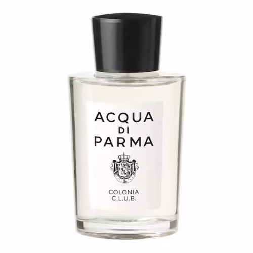 Elegantna bočica Acqua di Parma Colonia C.L.U.B. (žuti) s prepoznatljivim zlatnim dizajnom i luksuznim detaljima.