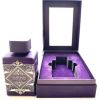Lattafa Badee Al Oud Amethyst EDP – uniseks parfem u elegantnoj tamnoj bočici otvoreno pakovanje