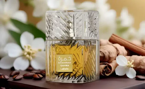 Lattafa Khamrah Qahwa toptaurus.rs 3 Elegantna prezentacija Lattafa Khamrah Qahwa EDP – uniseks parfem za posebne prilike