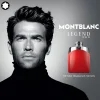 Muški parfem Mont Blanc Legend Red crno bela slika sa muškarcem