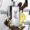 YSL Myslf LAbsolu toptaurus.rs 3 Mirisne note YSL MySLF L'Absolu muški parfem – Vizualni prikaz nota: bergamot, jasmin, sandalovina, amber i tonka u parfemu za muškarce.