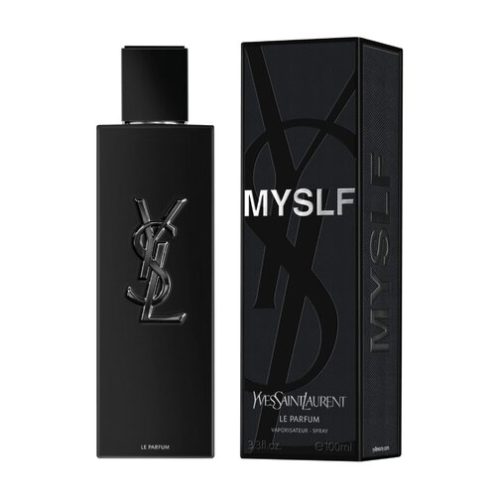 Slika bočice i pakovanja YSL MySLF Le Parfum muški parfem – YSL MySLF Le Parfum bočica, luksuzni i intenzivni muški parfem sa zlatnim akcentima.