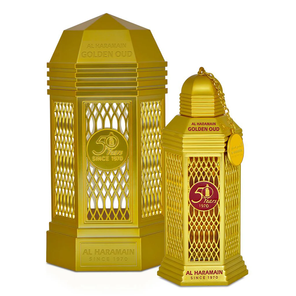 Al Haramain Golden Oud parfem original pakovanje i bocica parfema