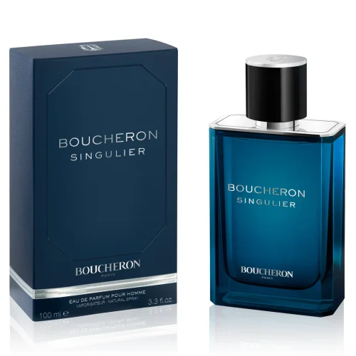 Boucheron Singulier intenzivan i sofisticiran muški parfem bocica i pakovanje