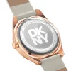 DKNY DK1L016L0035 elegantni ženski sat roze zlato zadnja starna