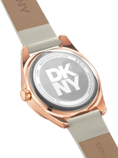 DKNY DK1L016L0035 elegantni ženski sat roze zlato zadnja starna