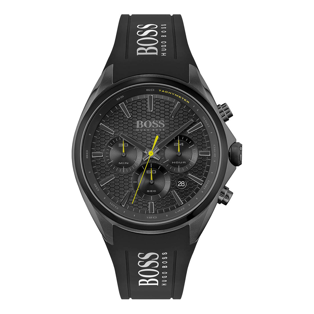 Hugo Boss 1513859 Distinct muški sat crno kućište crni brojčanik silikonska narukvica
