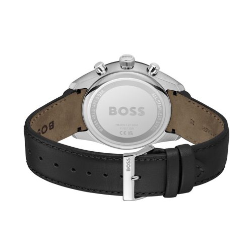 HUGO BOSS 1514224 Grand Prix 44 crna kožna narukvica