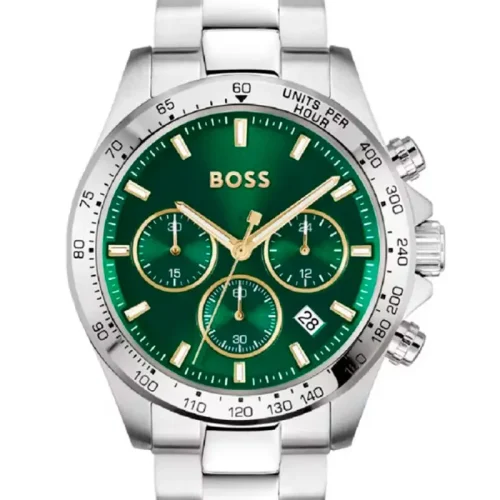 Hugo Boss 1514217 HERO muški sat 2 Hugo Boss 1514217 HERO muški sat detalj zelenog brojčanika sa hronograf funkcijama