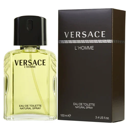 Alt: Pakovanje Versace L Homme EDT muski parfem u luksuznoj crnoj i zlatnoj kutiji