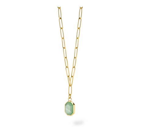 Rosefield Geometric Gemstone necklace detalj kamena