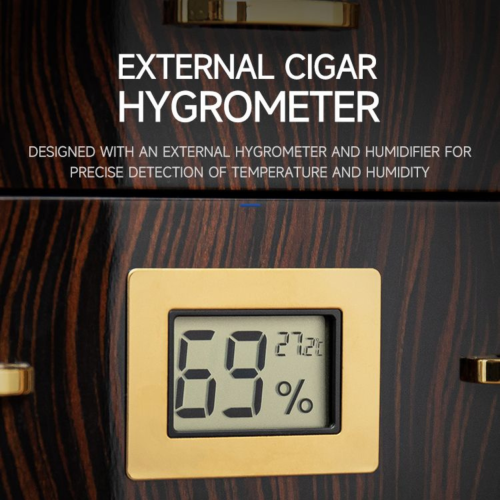 HANNICOOK Hjumidor HCH-C188 toptaurus.rs 4 hjumidor za 50 do 70 cigara sa digitalnim higrometrom