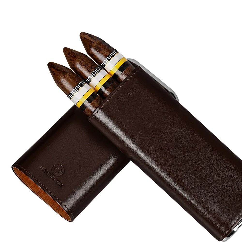 hannicook futrola za cigare hc-5303 braon luksuzna futrola