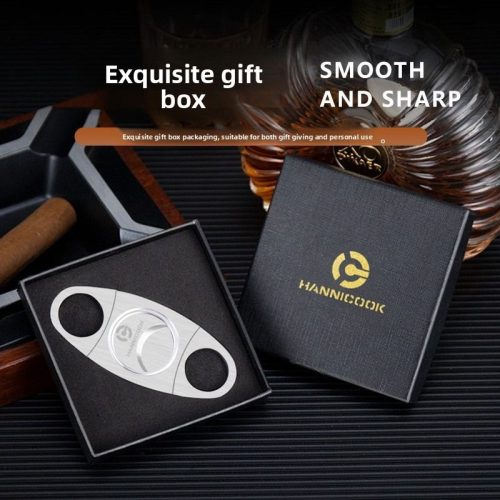 HANNICOOK metalni cigar cutter HCJ-022 u gift pakovanju