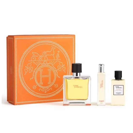 Terre d Hermes set 100ml EDT + 15ml EDT + gel 40ml – luksuzni muški parfem