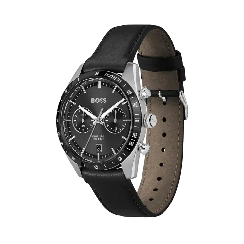 Hugo Boss 1514284 TOURMASTER muški sat crni ton srebrna nijansa