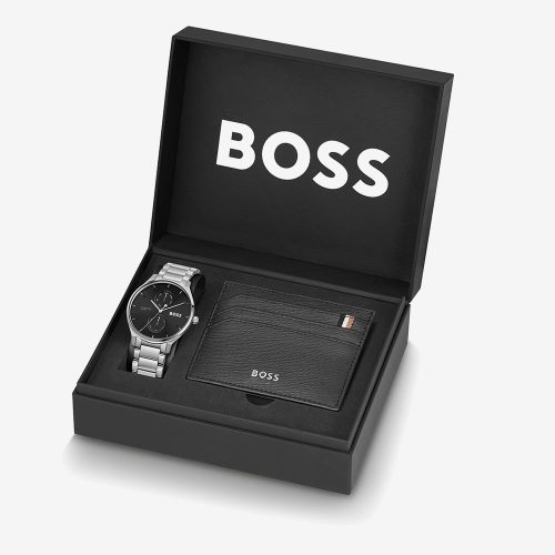 Hugo Boss 1570193 TYLER muški sat i crna futrola za kartice u gift kutiji