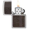 Otvoren upaljač: ZIPPO 46920 – otvoren poklopac i mehanizam