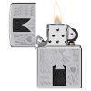 Otvoren upaljač: ZIPPO 24196 – otvoren poklopac i mehanizam