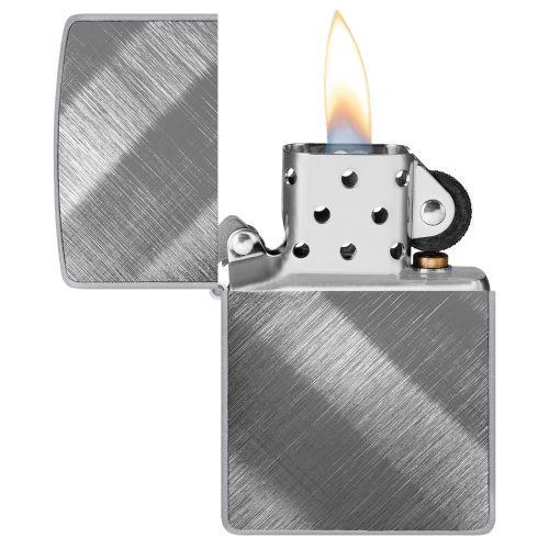 Otvoren upaljač: ZIPPO 28182 – otvoren poklopac i mehanizam
