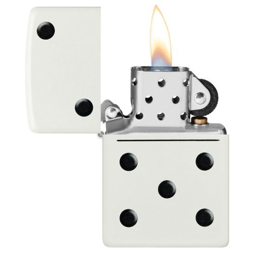 Otvoren upaljač: ZIPPO 46159 – otvoren poklopac i mehanizam