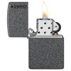 Otvoren upaljač: ZIPPO 211ZL – otvoren poklopac i mehanizam