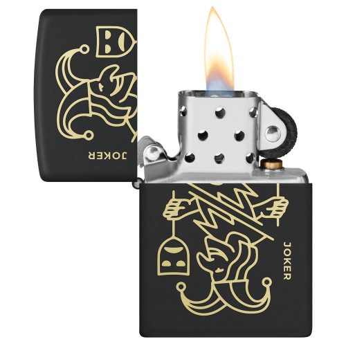 Otvoren upaljač: ZIPPO 46290 – otvoren poklopac i mehanizam