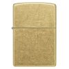 Detalji površine: ZIPPO Street Brass 48267 – detaljan prikaz mesingane završne obrade