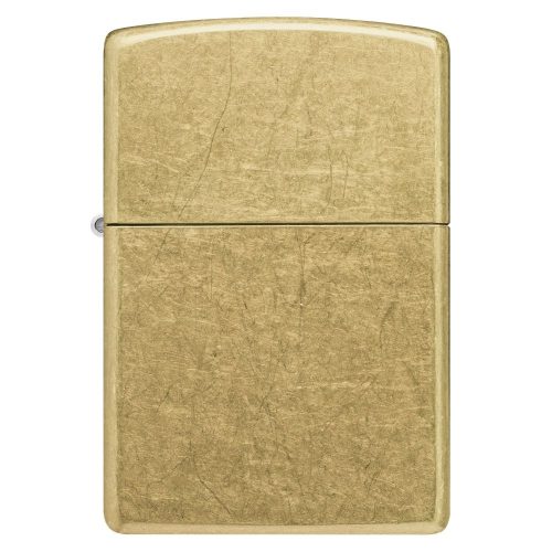 Detalji površine: ZIPPO Street Brass 48267 – detaljan prikaz mesingane završne obrade