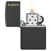 Otvoren upaljač: ZIPPO 236ZL – otvoren poklopac i mehanizam