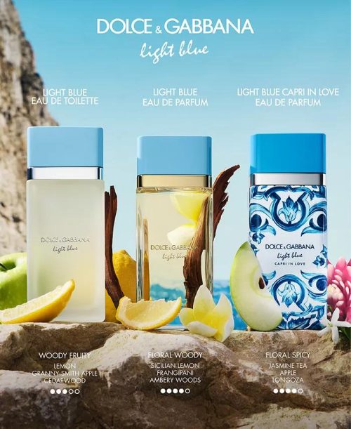 Dolce & Gabbana Light Blue EDP 2026 dizajn bočice detalj ženski parfem