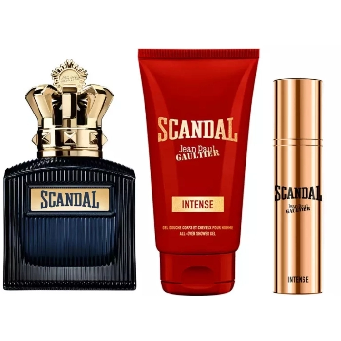 JPG Scandal Intense SET muški parfem 100ml + 10ml + gel 75ml