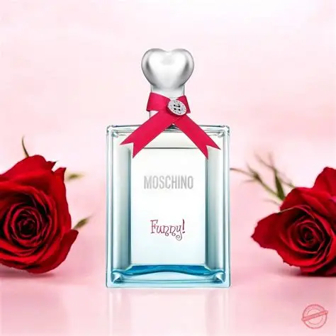 MOSCHINO Funny! EDT zenski parfem toptaurus.rs MOSCHINO Funny! EDT zenski parfem bocica u romanticnom ambijentu sa ruzama