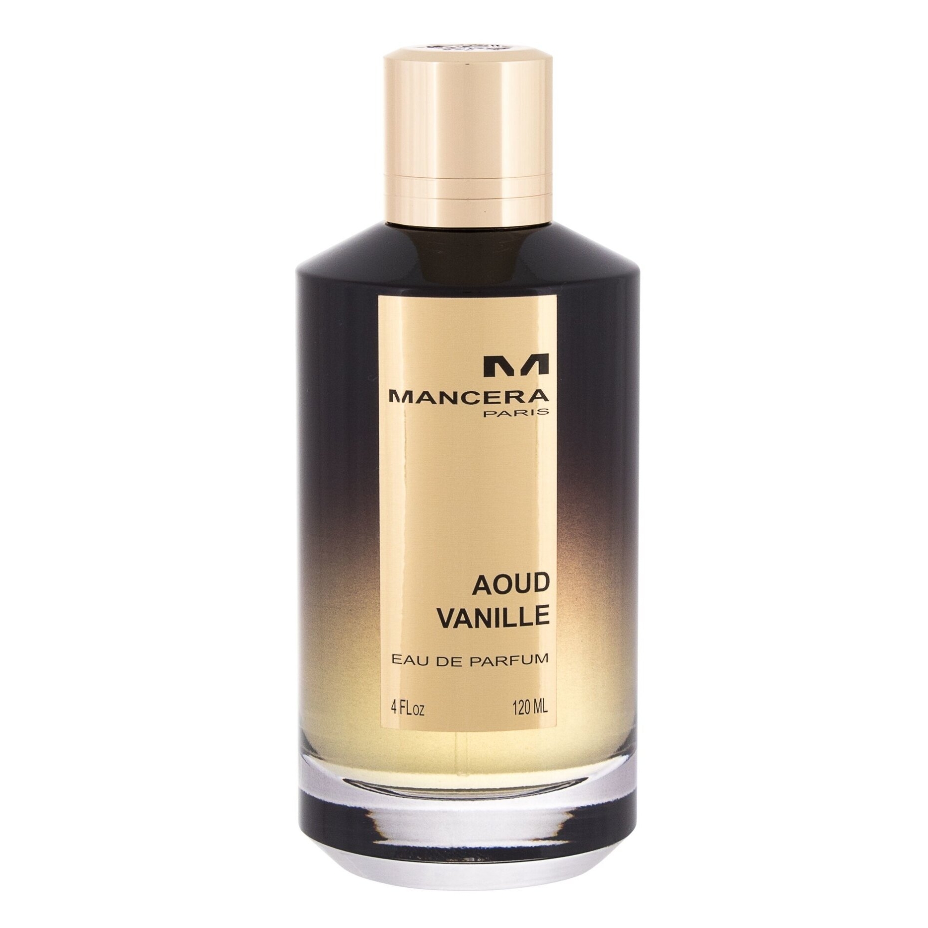Mancera Aoud Vanille EDP bočica parfema na beloj pozadini