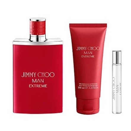 Jimmy Choo Man Extreme Set 100ml EDP + 7.5ml + 100ml Gel zenski parfem toptaurus.rs Jimmy Choo Man Extreme EDP parfem sa mini parfemom i gelom za tuširanje