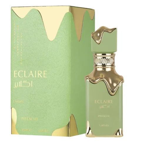 Eclaire Pistache EDP detalj bočice i pakovanje parfema