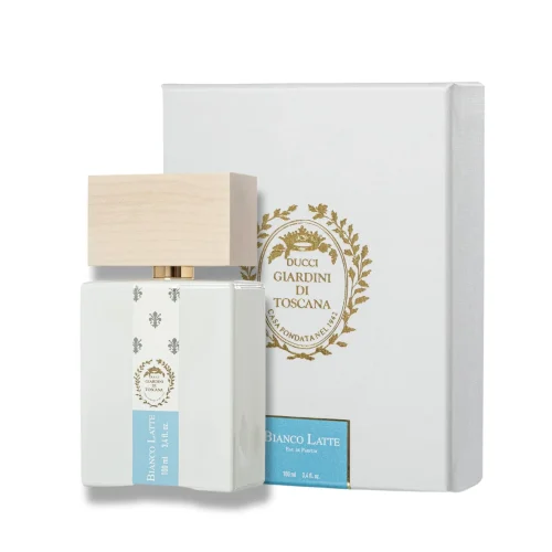 Giardini di Toscana Bianco Latte EDP uniseks parfem toptaurus.rs Giardini di Toscana Bianco Latte pakovanje i bočica parfema