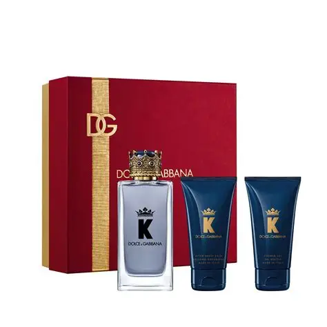 D&G K Set originalni muški parfemski set 100ml EDT sa gelom za tuširanje i aftershave balzamom