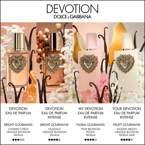 Dolce&Gabbana Your Devotion Intense EDP ženski parfem – bočica i mirisn enote svih Devotion verzija poredjenje