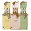 Lattafa Eclaire Banoffi EDP unisex parfem – ambijentalna fotografija sa varijacijama Eclaire EDP, Eclaire Pistacio I Eclaire Banoffi