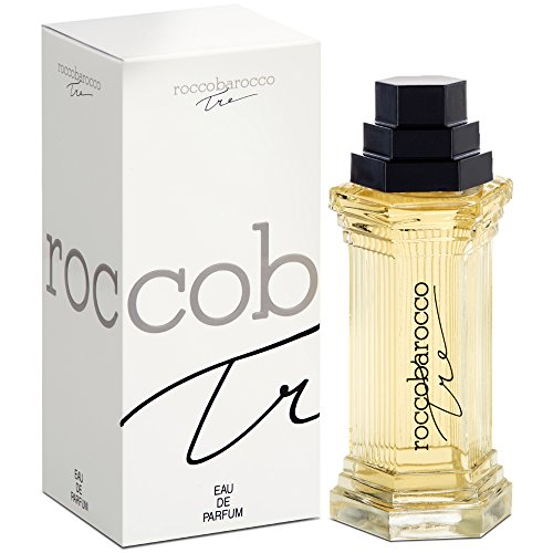 Roccobarocco Tre EDP ženski parfem sa magnolijom i jasminom, pakovanje i bocica