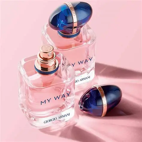 Armani My Way EDP set ženski parfem ambijentalna fotografija sa bocicama
