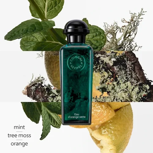Hermès Eau d’Orange Verte mirisne note narandža menta mahovina i pačuli