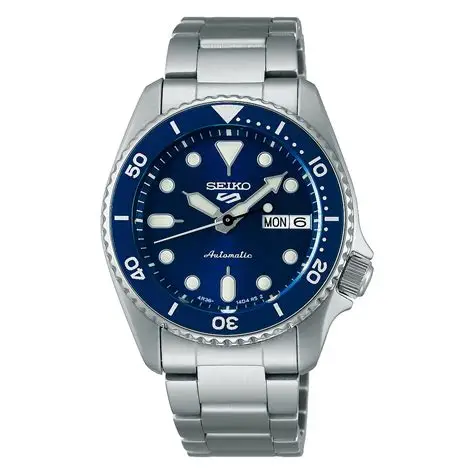 Seiko 5 Sports SRPL77K1 muški automatski sat srebrne boje sa plavim brojcanikom